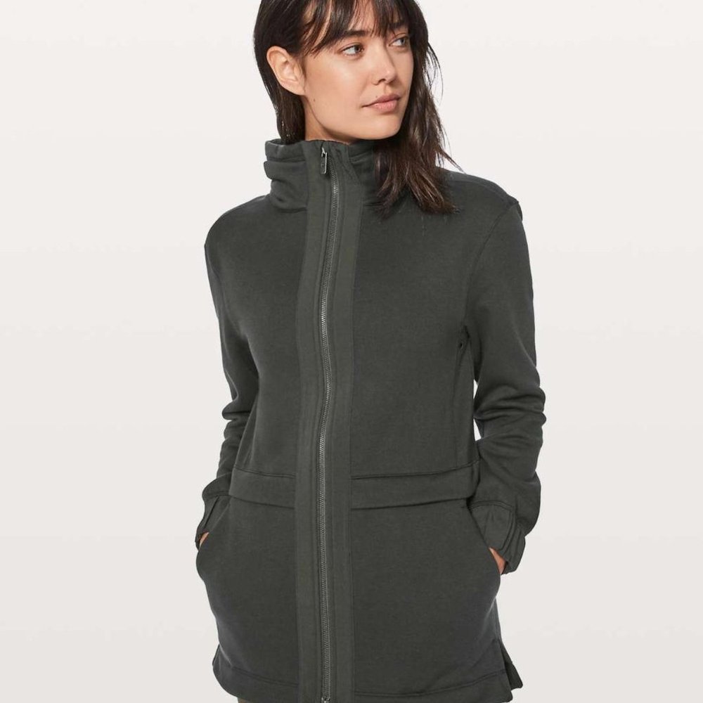 Lululemon Light as Warmth W4AOXS Women's Black PrimaLoft Insulated Zip Up Jacket - Picture 2 of 7